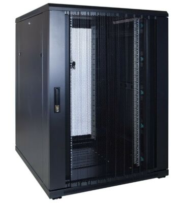 Armario para servidores de 22U con puerta perforada de 800x1000x1200 mm (ancho x profundidad x alto)