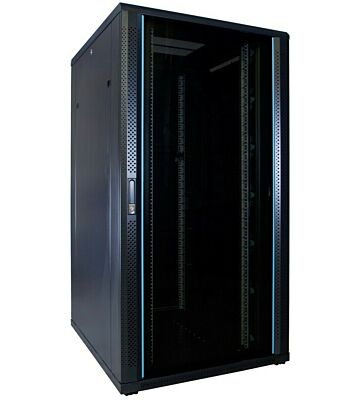 Armario para servidores de 32U con puerta de cristal de 800x1000x1600 mm (ancho x profundidad x alto)