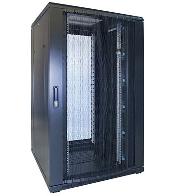Armario para servidores de 27U con puerta perforada de 800x800x1400 mm (ancho x profundidad x alto)