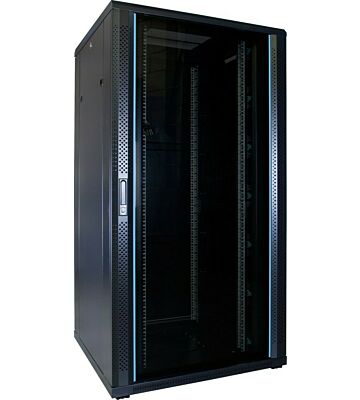 Armario para servidores de 32U con puerta de cristal de 800x800x1600 mm (ancho x profundidad x alto)