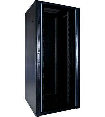 Armario para servidores de 37U con puerta de cristal de 800x800x1800 mm (ancho x profundidad x alto)