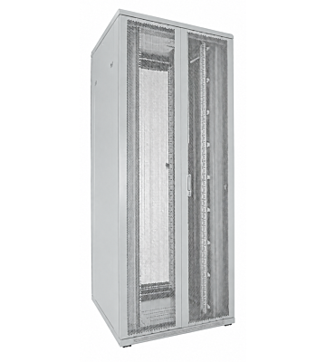 Armario de servidor blanco de 42U con puertas delanteras y traseras dobles perforadas 800x800x2000mm (AnxPrxAl)