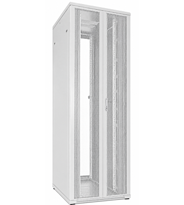 Armario de servidor blanco de 47U con puertas delanteras y traseras dobles perforadas 800x1000x2200mm (AnxPrxAl)