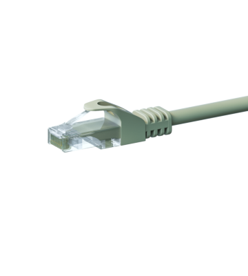 Cable de conexión UTP CAT5e de 50 m, color gris - 100 % cobre