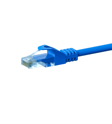 Cable de conexión UTP CAT5e de 7,5 m, azul - 100 % cobre