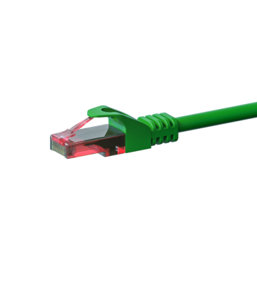 Cable de conexión UTP CAT6 de 3 m, color verde - 100 % cobre