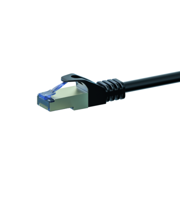 Cable de conexión CAT6a S/FTP (PIMF) de 0,50 m, color negro