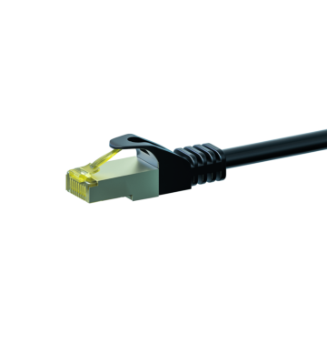 Cable de conexión Cat7 S/FTP (PIMF) de 0,50 m, color negro