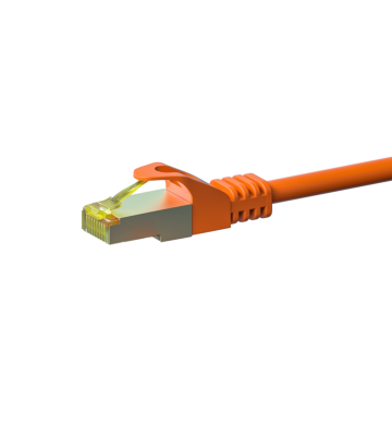 Cable de conexión Cat7 S/FTP (PIMF) de 0,50 m, color naranja