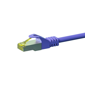 Cable de conexión Cat7 S/FTP (PIMF) de 0,50 m, color morado