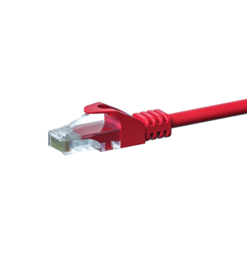 Cable de conexión UTP CAT5e de 1 m, rojo - CCA