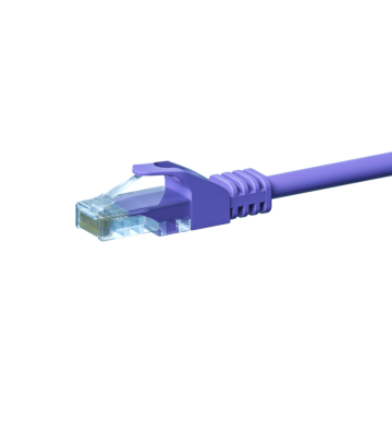 Cable de conexión UTP CAT5e de 0,50 m, color morado - CCA
