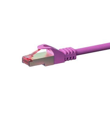 Cable de conexión CAT6 S/FTP (PIMF) de 3 m, color rosa 