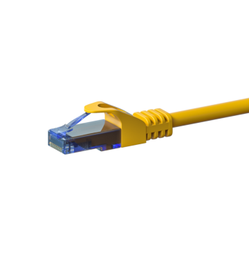 Cable de conexión UTP CAT6a de 1,50 m, color amarillo - 100 % cobre