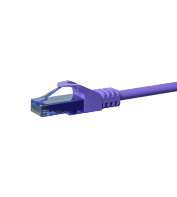 Cable de conexión UTP CAT6a de 1,50 m, color morado - 100 % cobre
