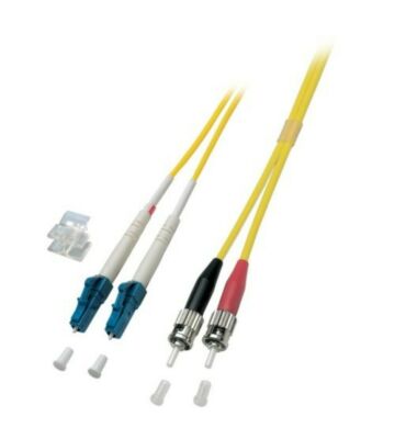 Cable de fibra óptica dúplex OS2 LC-ST de 0,50 m