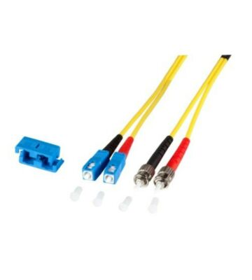 Cable de fibra óptica dúplex OS2 SC-ST de 7,50 m