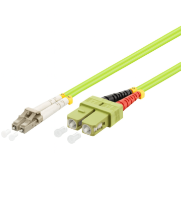 Cable de fibra óptica LC-SC OM5 (optimizado para láser) de 1 m