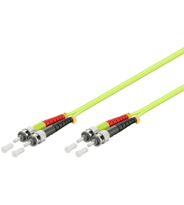 Cable de fibra óptica ST-ST OM5 (optimizado para láser) de 1,5 m