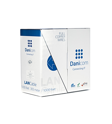Cable DANICOM CAT5E FTP 305m en rollo rígido - LSZH (Dca)
