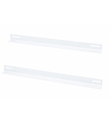 Perfil en L (paquete de 2) apto para armarios de pared de 450 mm de profundidad - blanco
