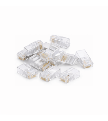 Conector DANICOM UTP CAT6 RJ45 - para núcleo sólido - 10 unidades