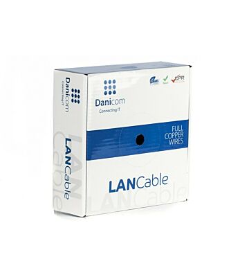 Cable flexible DANICOM CAT6 FTP de 50 m en rollo - PVC (Fca)