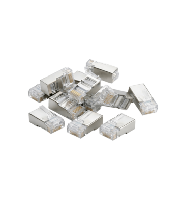 Conector DANICOM FTP CAT6 RJ45 - para núcleo sólido - 10 unidades
