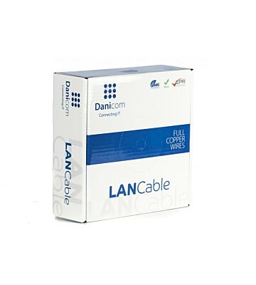 Cable flexible DANICOM CAT5E UTP de 100 m en rollo - PVC (Fca)