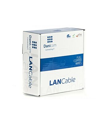 Cable flexible DANICOM CAT5E UTP de 50 m en rollo - PVC (Fca)