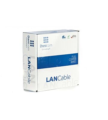 Cable flexible DANICOM CAT6 UTP de 50 m en rollo - PVC (Fca)