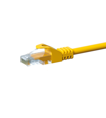 Cable de conexión UTP CAT5e de 2 m, color amarillo - CCA