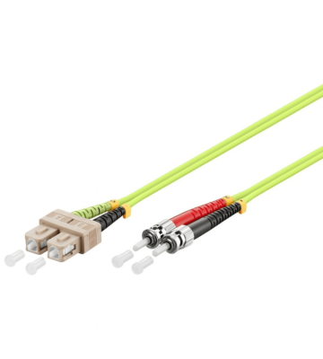 Cable de fibra óptica SC-ST OM5 (optimizado para láser) de 0,50 m