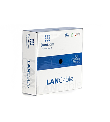 DANICOM CAT6 FTP 50m cable en rollo rígido - LSZH (Dca)