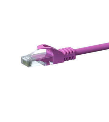 Cable de conexión UTP CAT6 de 2 m, color rosa - CCA