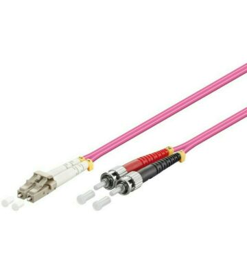 Cable de fibra óptica LC-ST OM4 de 1 m