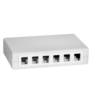 Caja de medios Keystone de 12 puertos