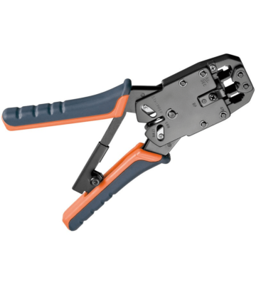 Herramienta de crimpado profesional Danicom para conectores RJ45 y RJ11 de red - metálica