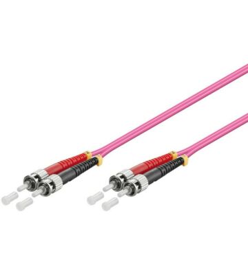 Cable de fibra óptica ST-ST OM4 de 10 m