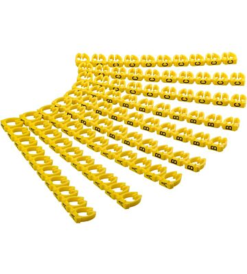 Juego de 90 marcadores de cables, ABC, 30 por letra.