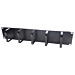 Soporte metálico para cables de 19 pulgadas y 2U