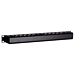 Canaleta para cables de 19 pulgadas con placa de cubierta 1U