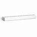 Canaleta para cables de 19 pulgadas con placa de cubierta 1U - blanca