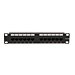 Panel de conexión UTP CAT6a de 10 pulgadas - 12 puertos