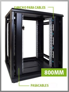 Armario para servidores de 800 mm de ancho